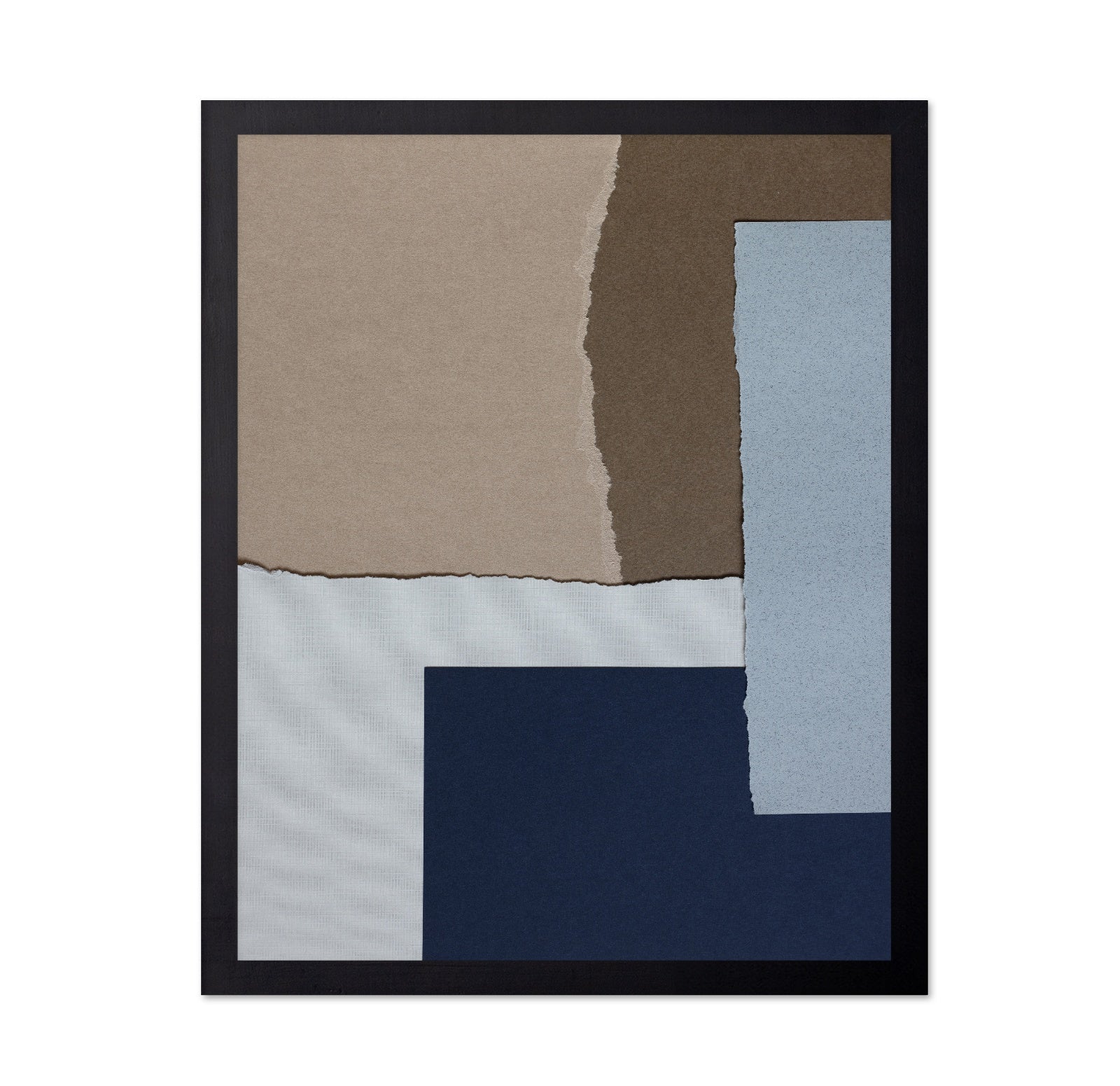 Neutral Torn Paper Layers No1