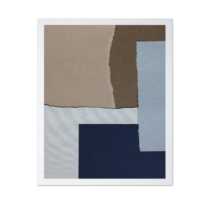Neutral Torn Paper Layers No1