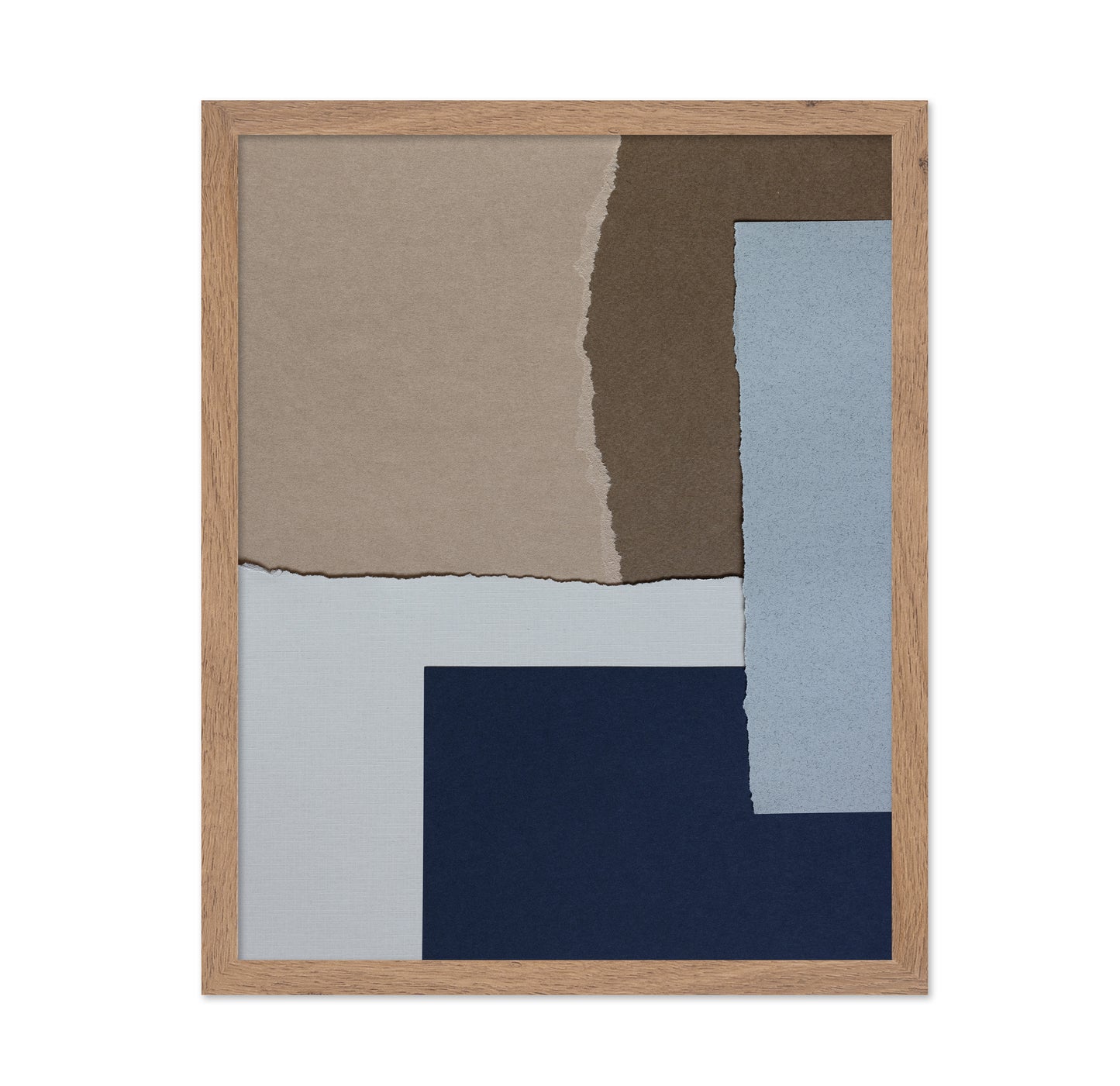 Neutral Torn Paper Layers No1