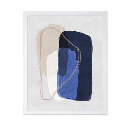 Blue Minimal Abstract Shapes
