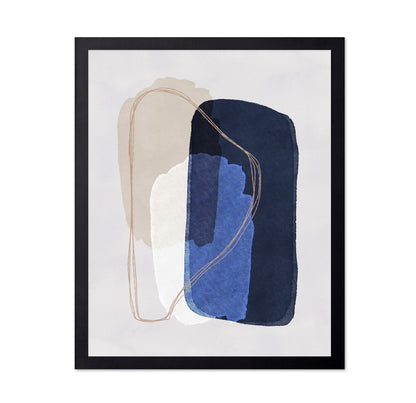 Blue Minimal Abstract Shapes