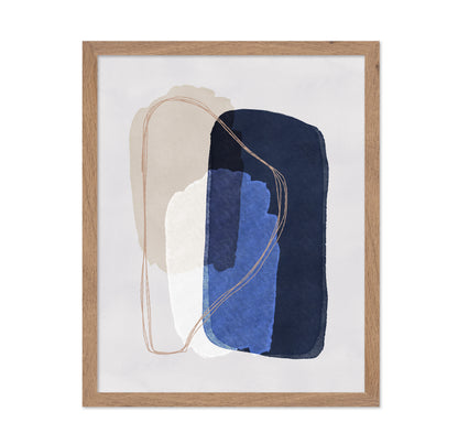 Blue Minimal Abstract Shapes