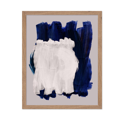Indigo White Brush Composition