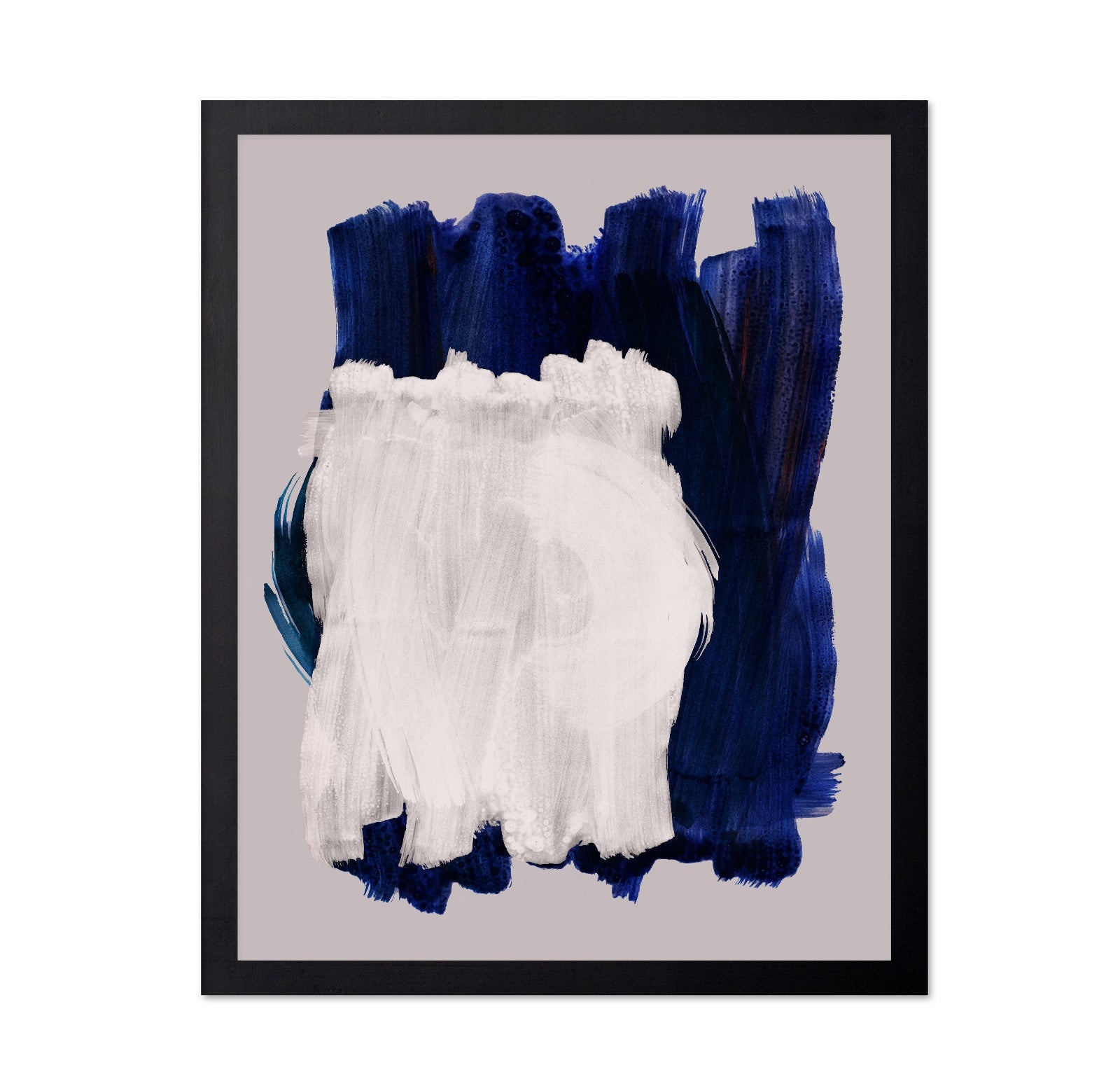 Indigo White Brush Composition