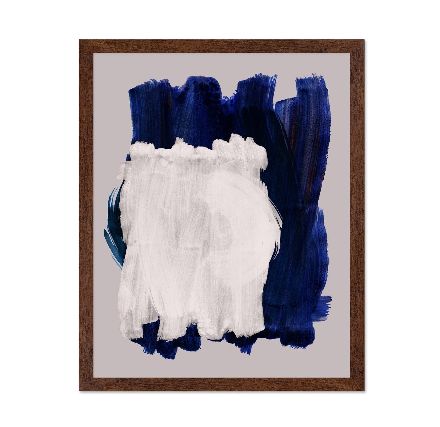 Indigo White Brush Composition