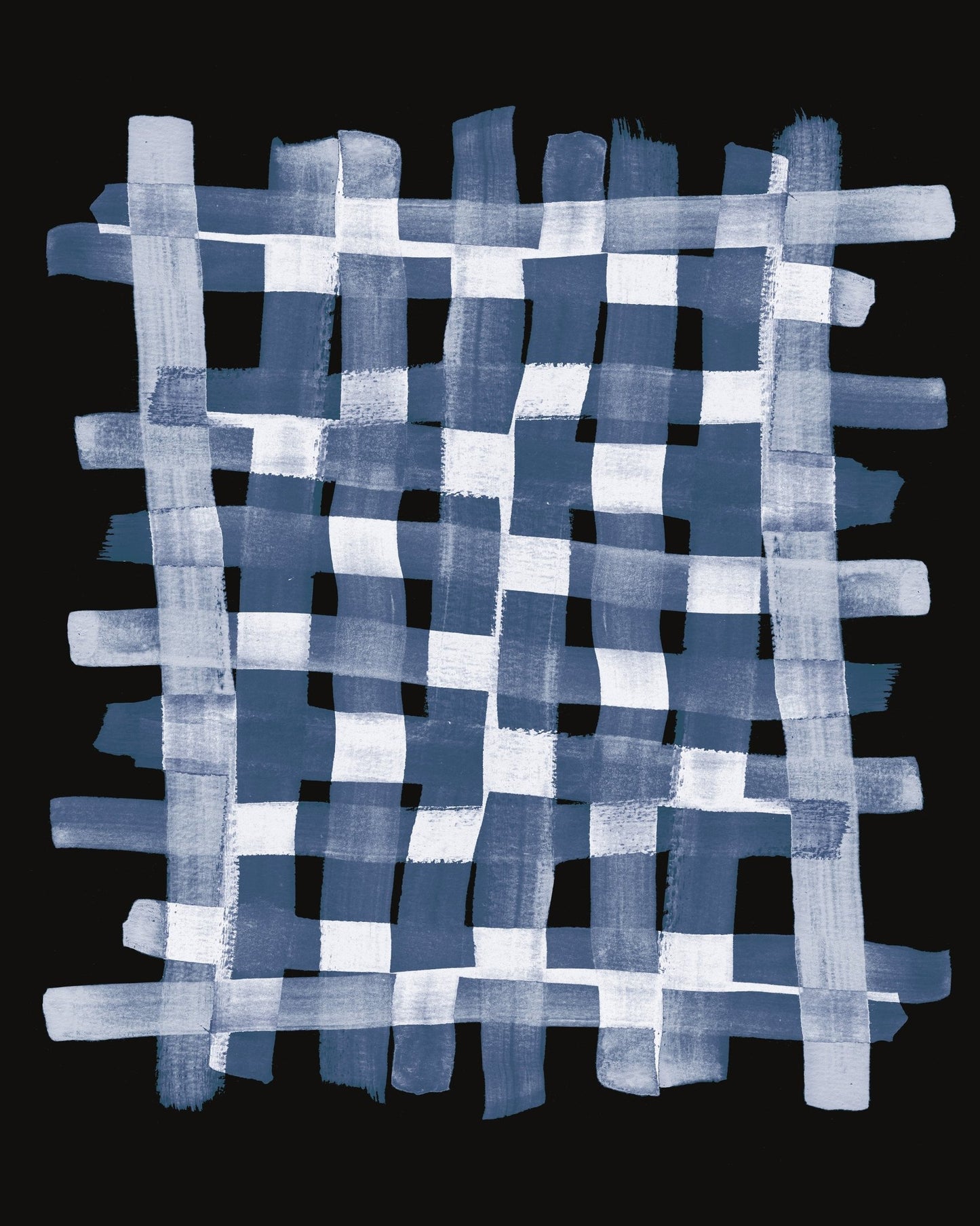 Blue Grid Brush Pattern