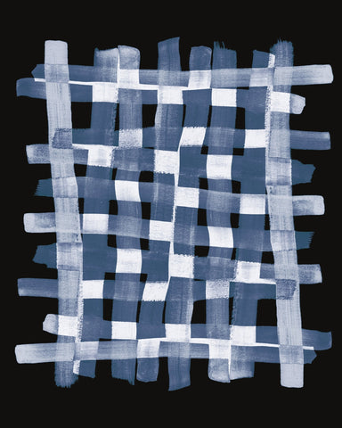 Blue Grid Brush Pattern