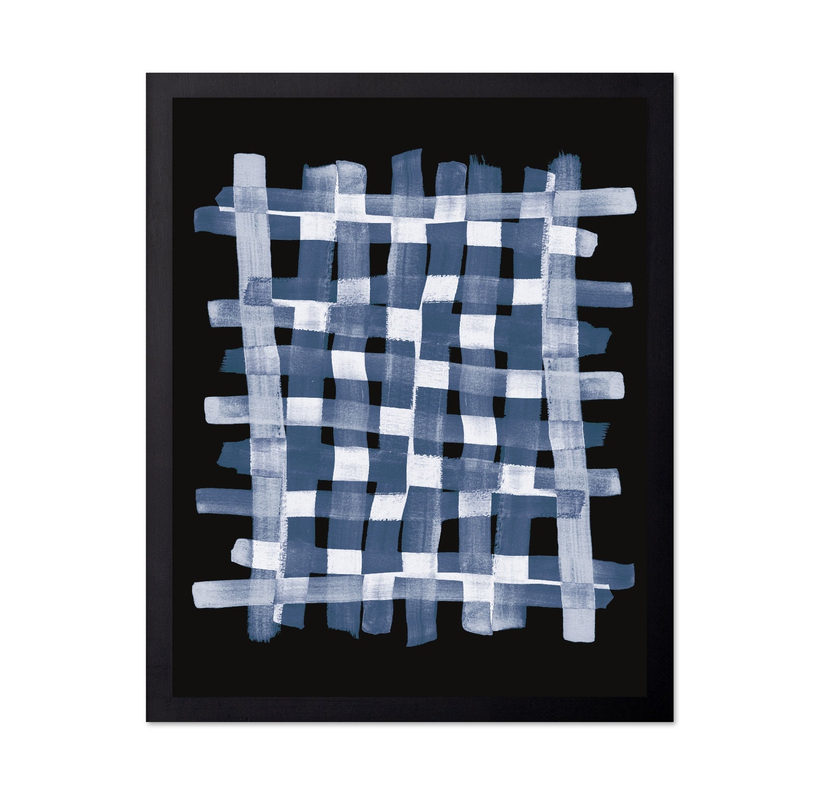 Blue Grid Brush Pattern