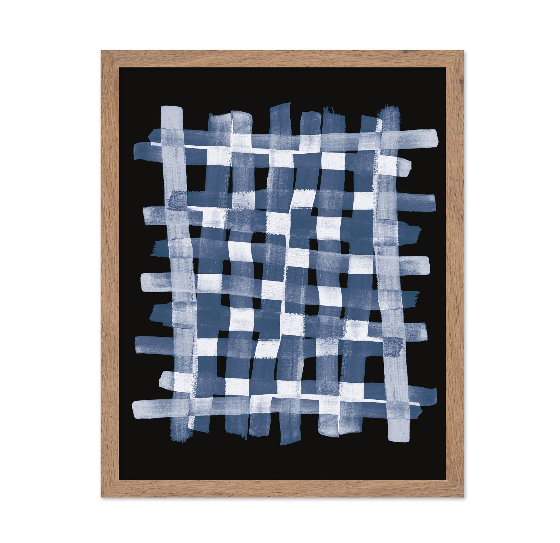 Blue Grid Brush Pattern