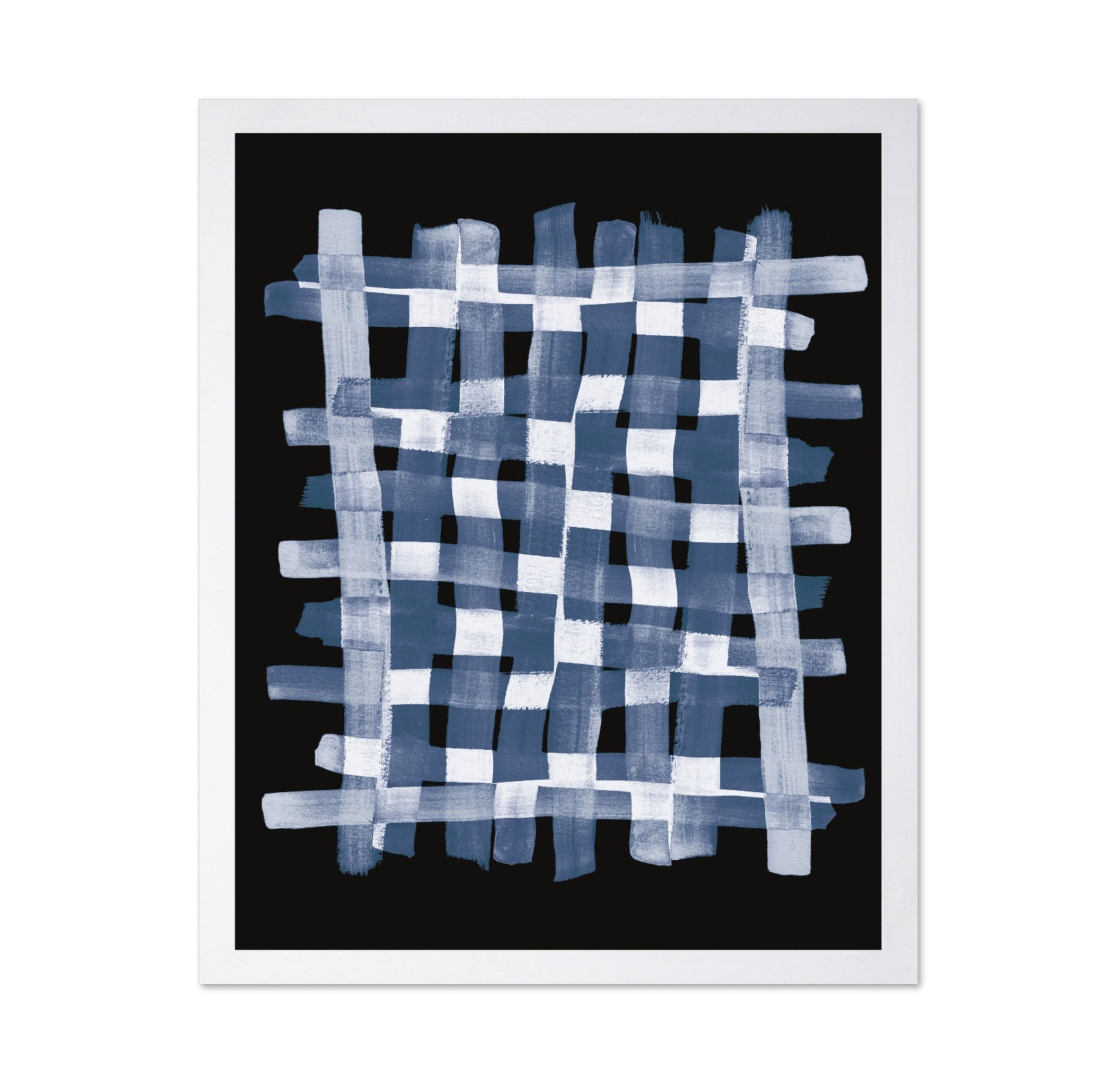 Blue Grid Brush Pattern