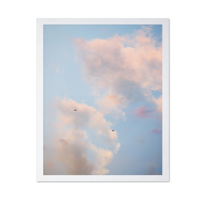 Pastel Sky with Birds
