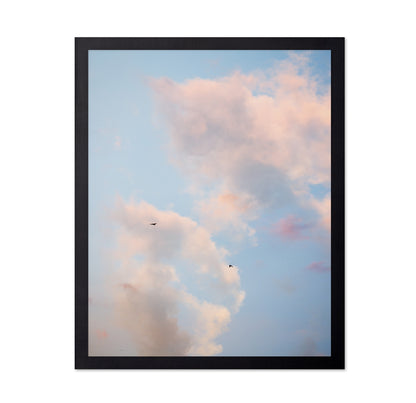Pastel Sky with Birds