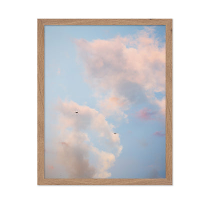 Pastel Sky with Birds