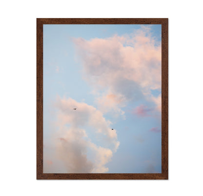 Pastel Sky with Birds