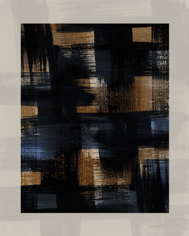 Dark Abstract Grid Strokes