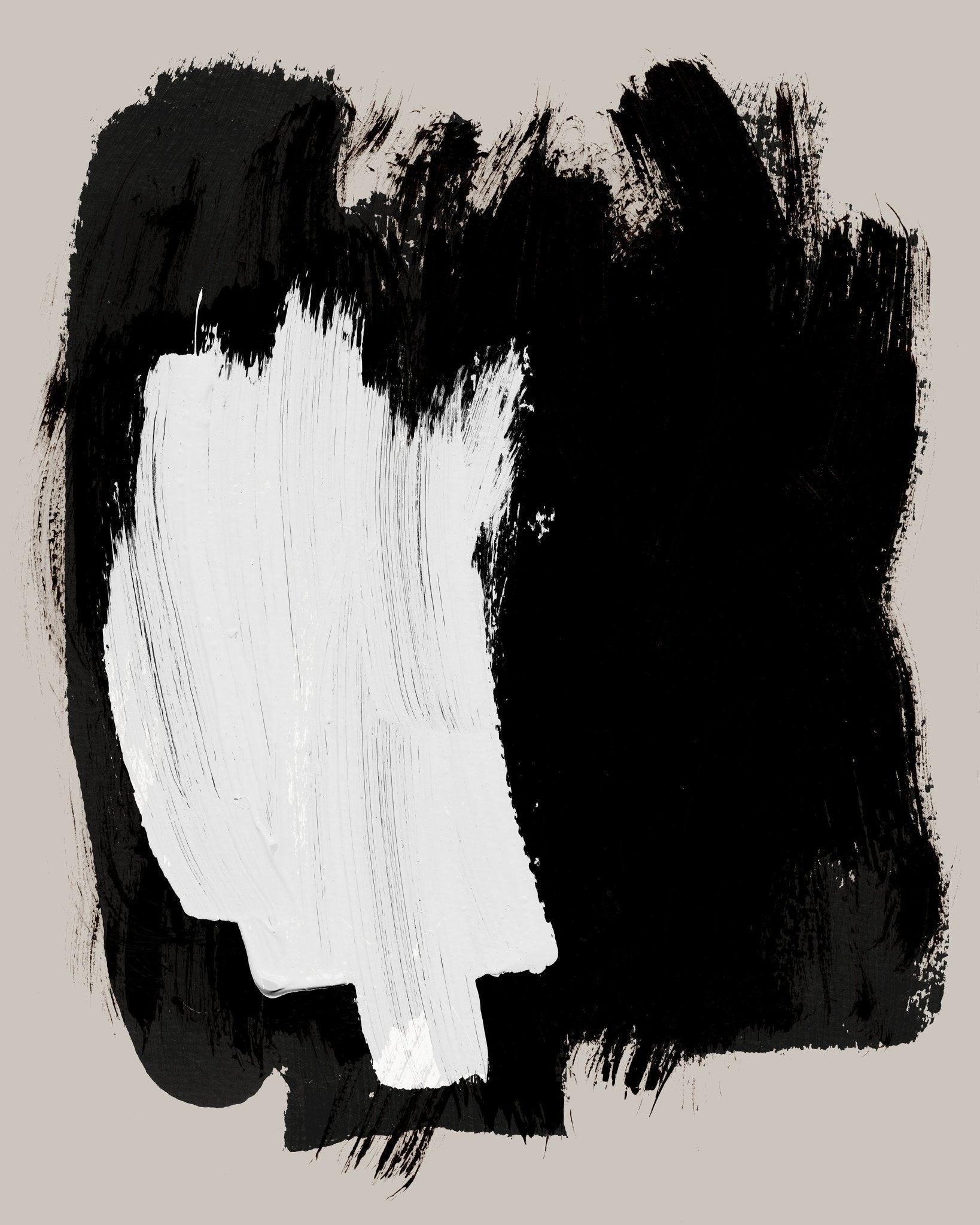 Black White Brush Contrast