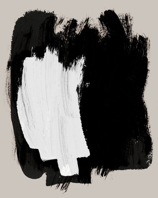 Black White Brush Contrast