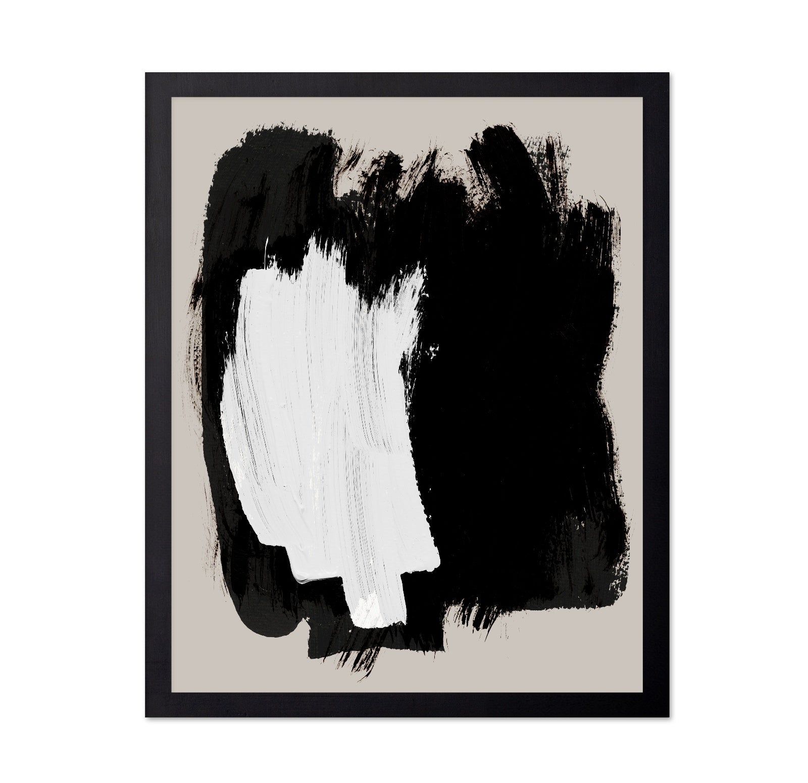 Black White Brush Contrast