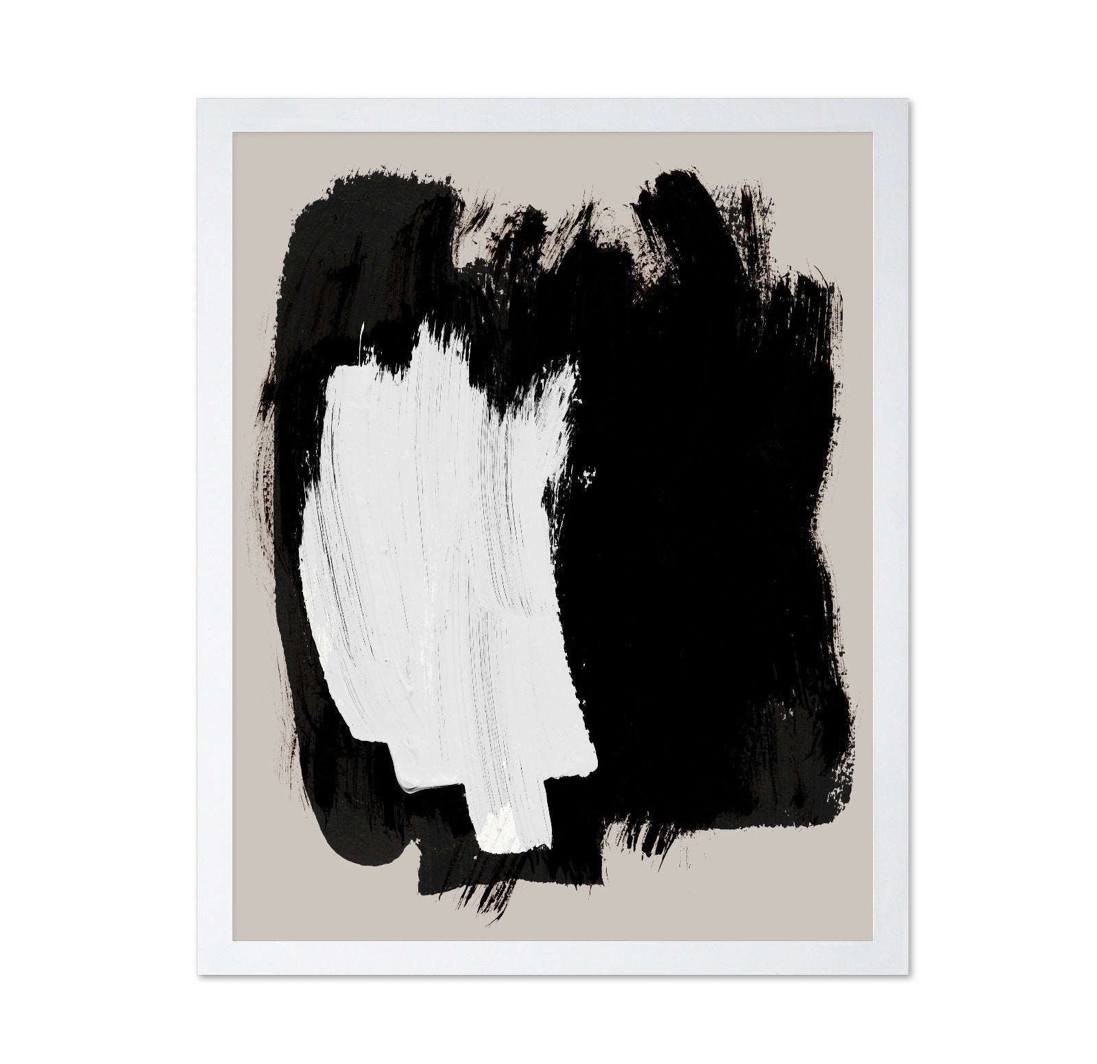 Black White Brush Contrast