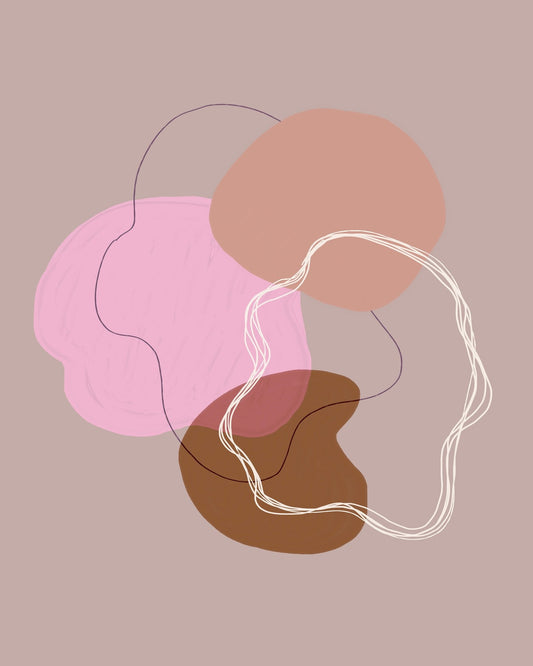 Blush Organic Shapes