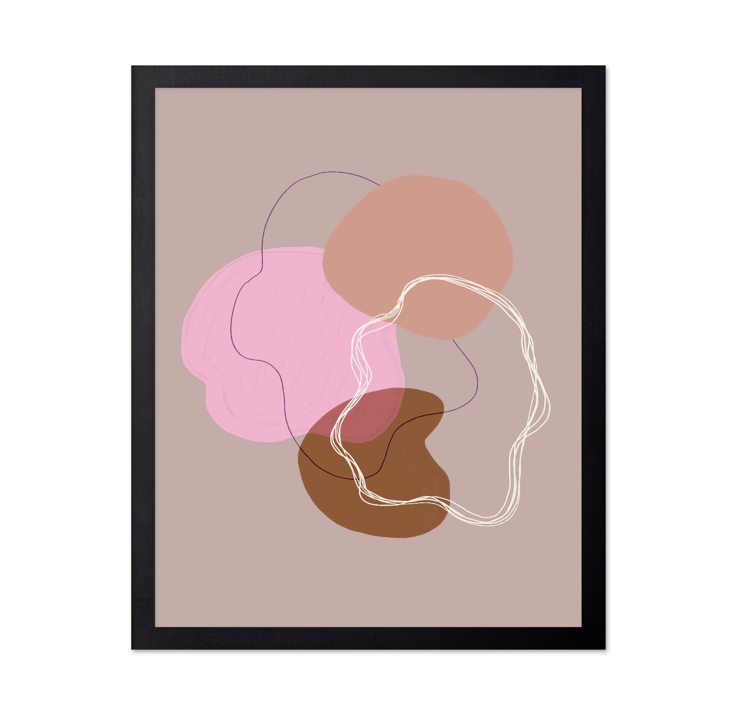 Blush Organic Shapes
