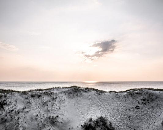 Serene Coastal Dunes Sunset