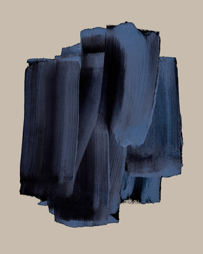 Deep Blue Strokes No1