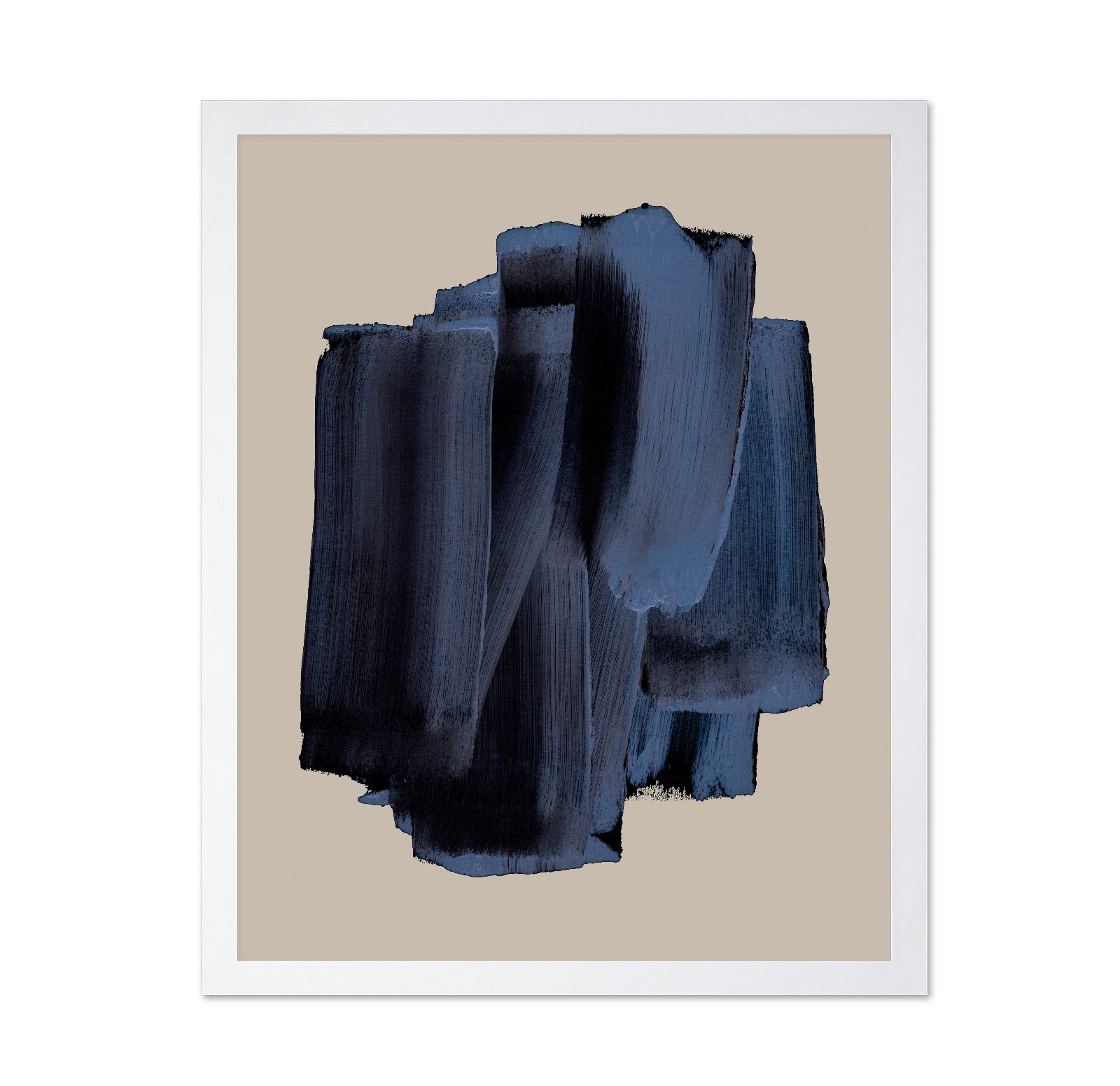 Deep Blue Strokes No1