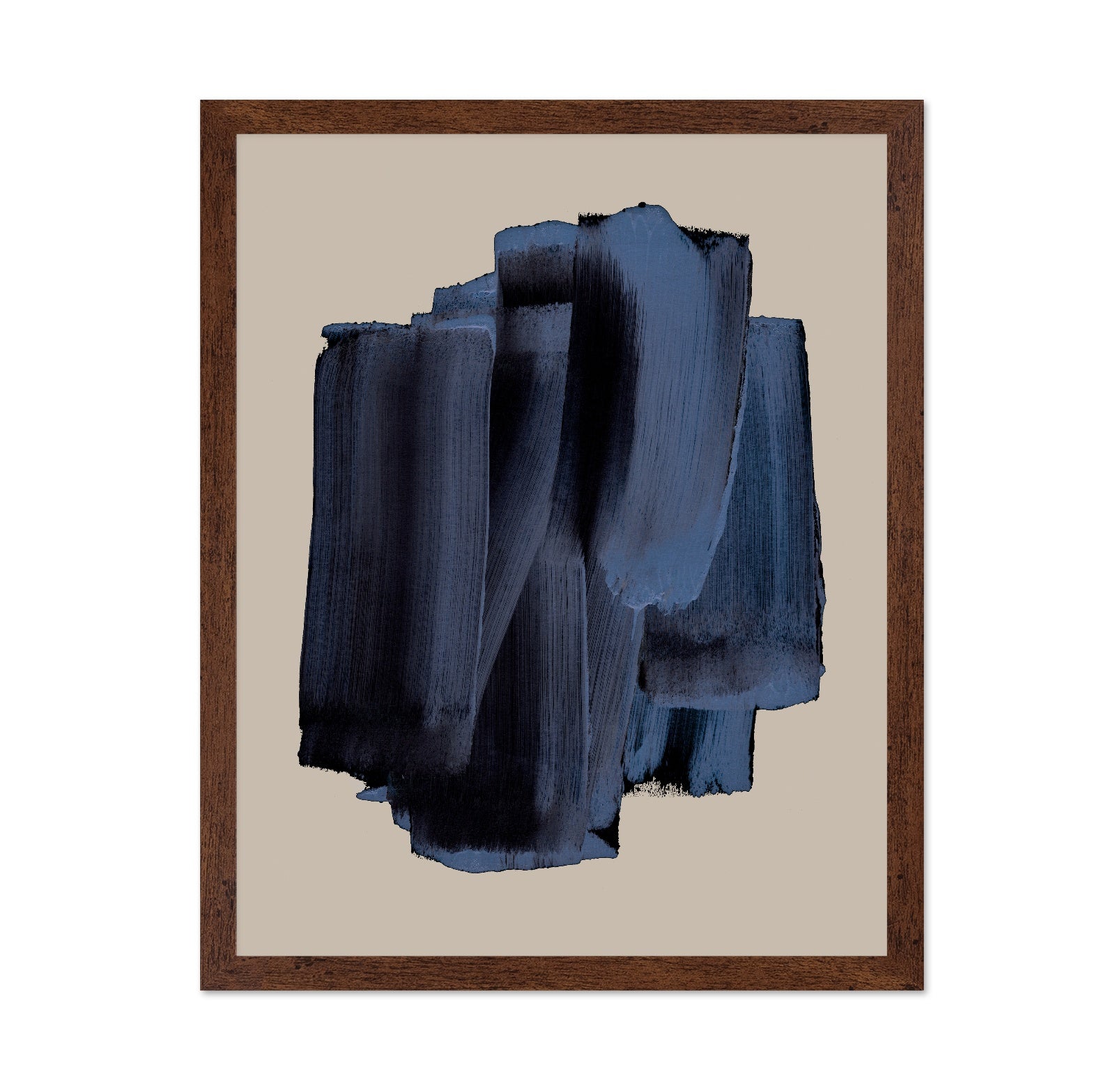 Deep Blue Strokes No1