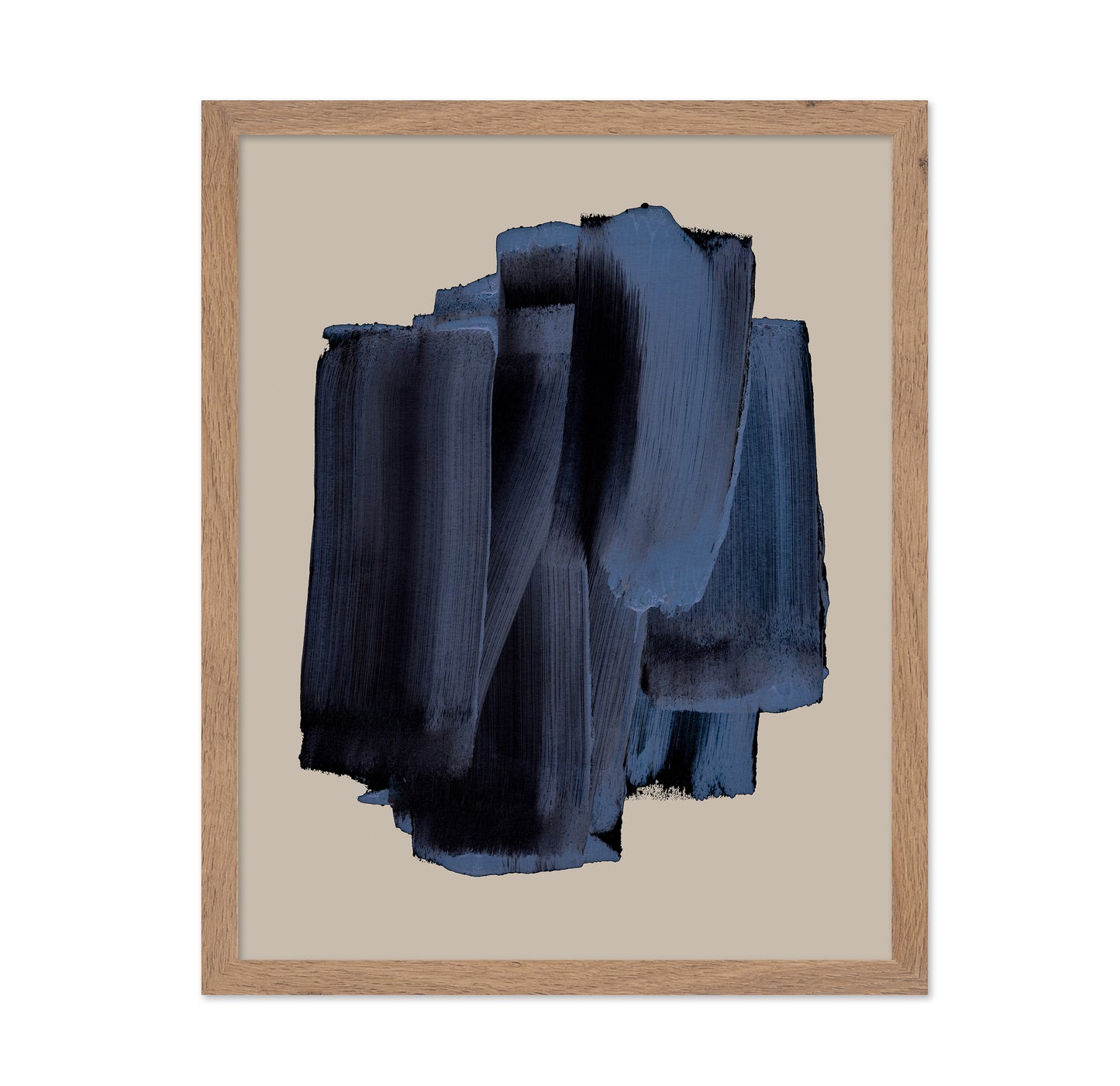 Deep Blue Strokes No1