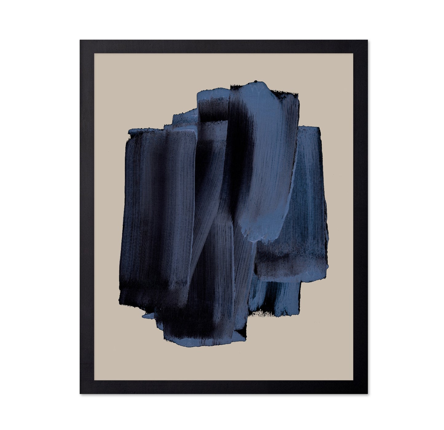 Deep Blue Strokes No1