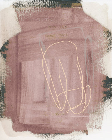 Blush Abstract Line Art
