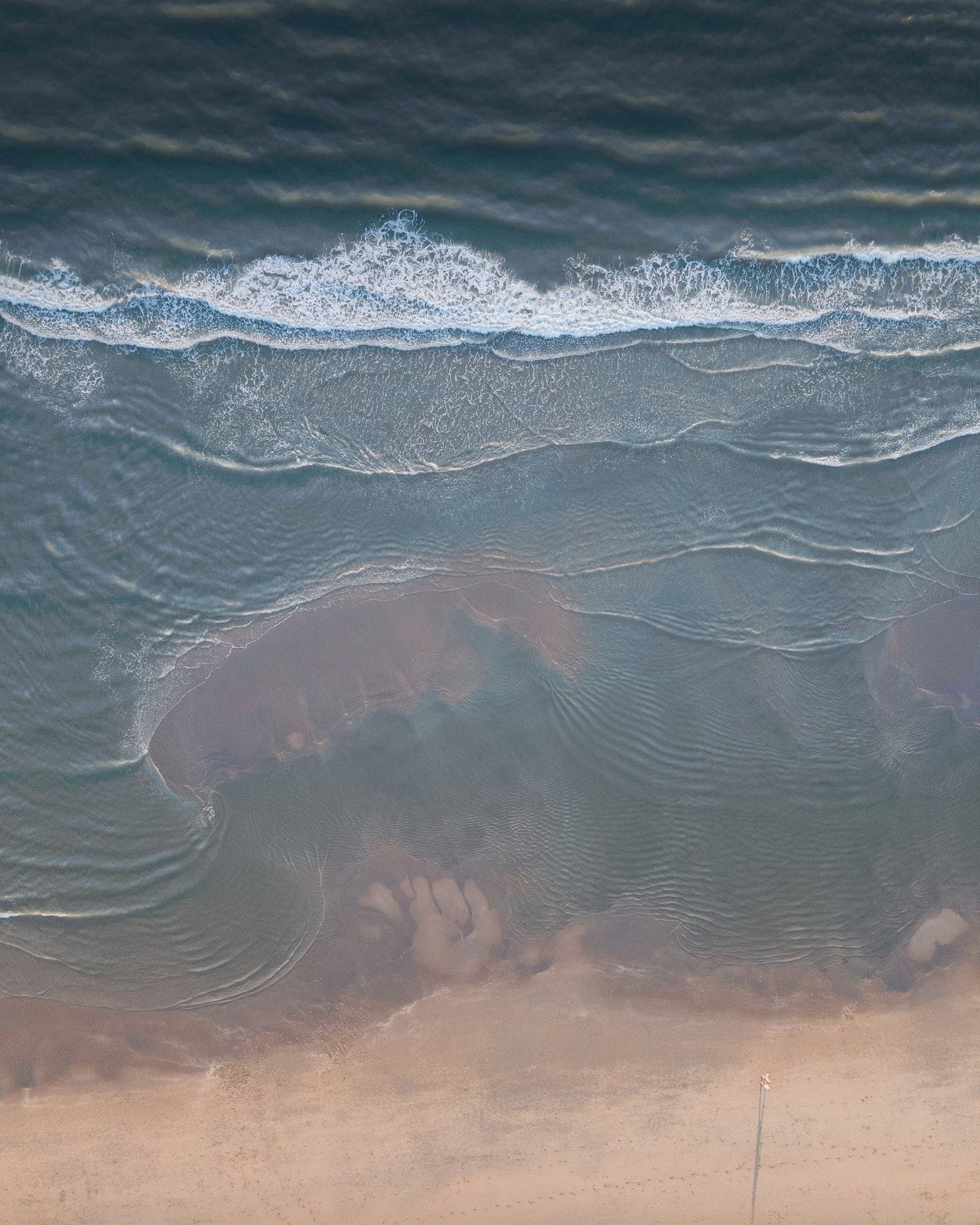 Aerial Beach Waves