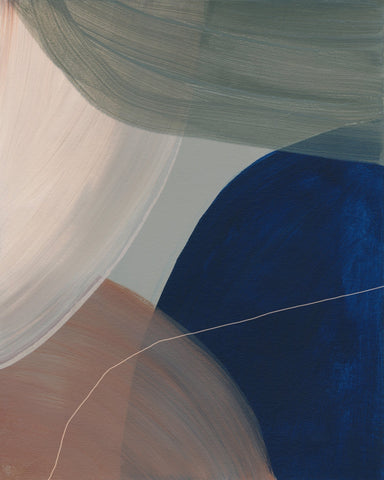 Soft Blue Abstract Layers