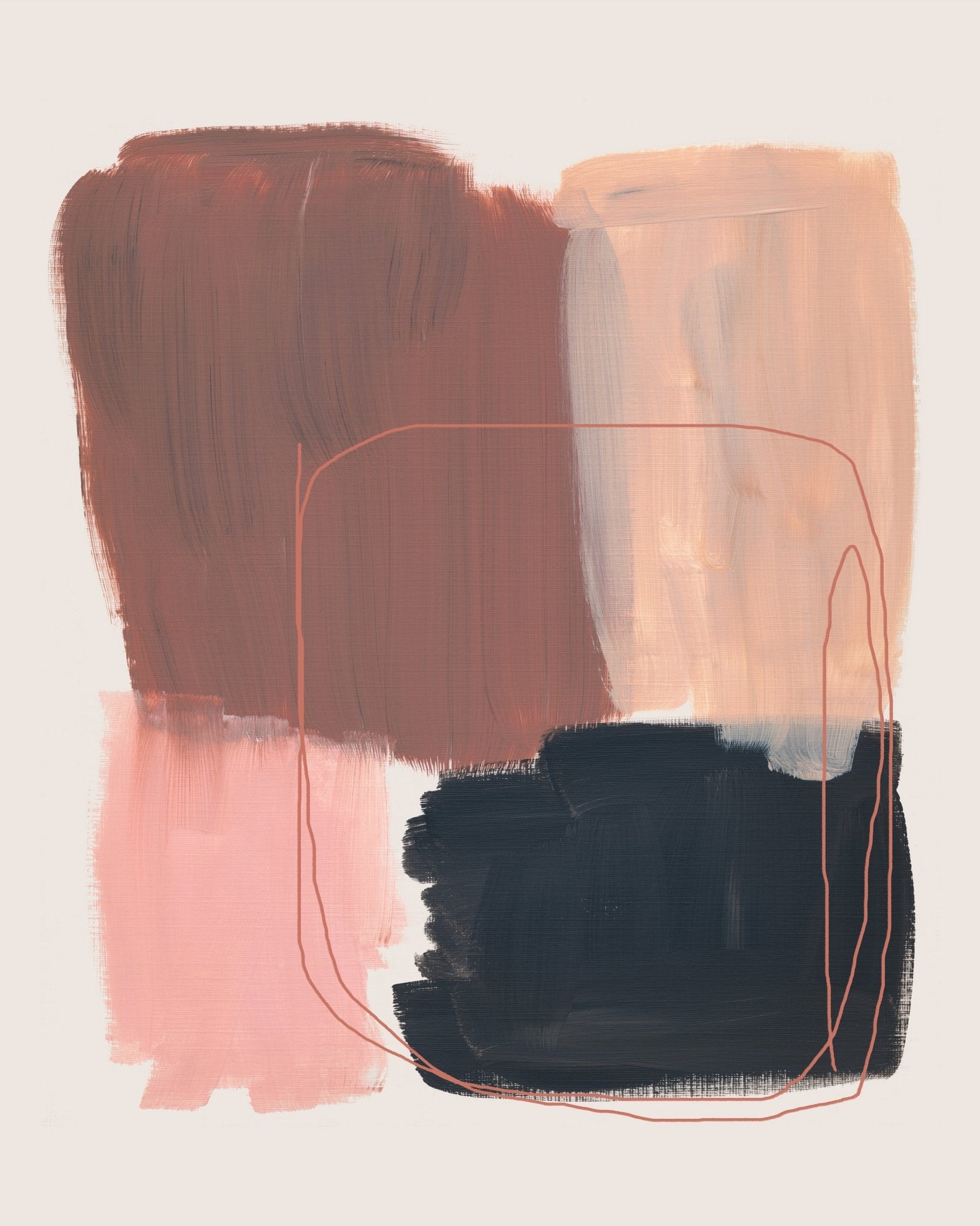 Warm Neutral Brush Blocks