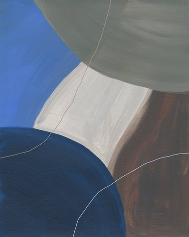 Blue Neutral Abstract Forms