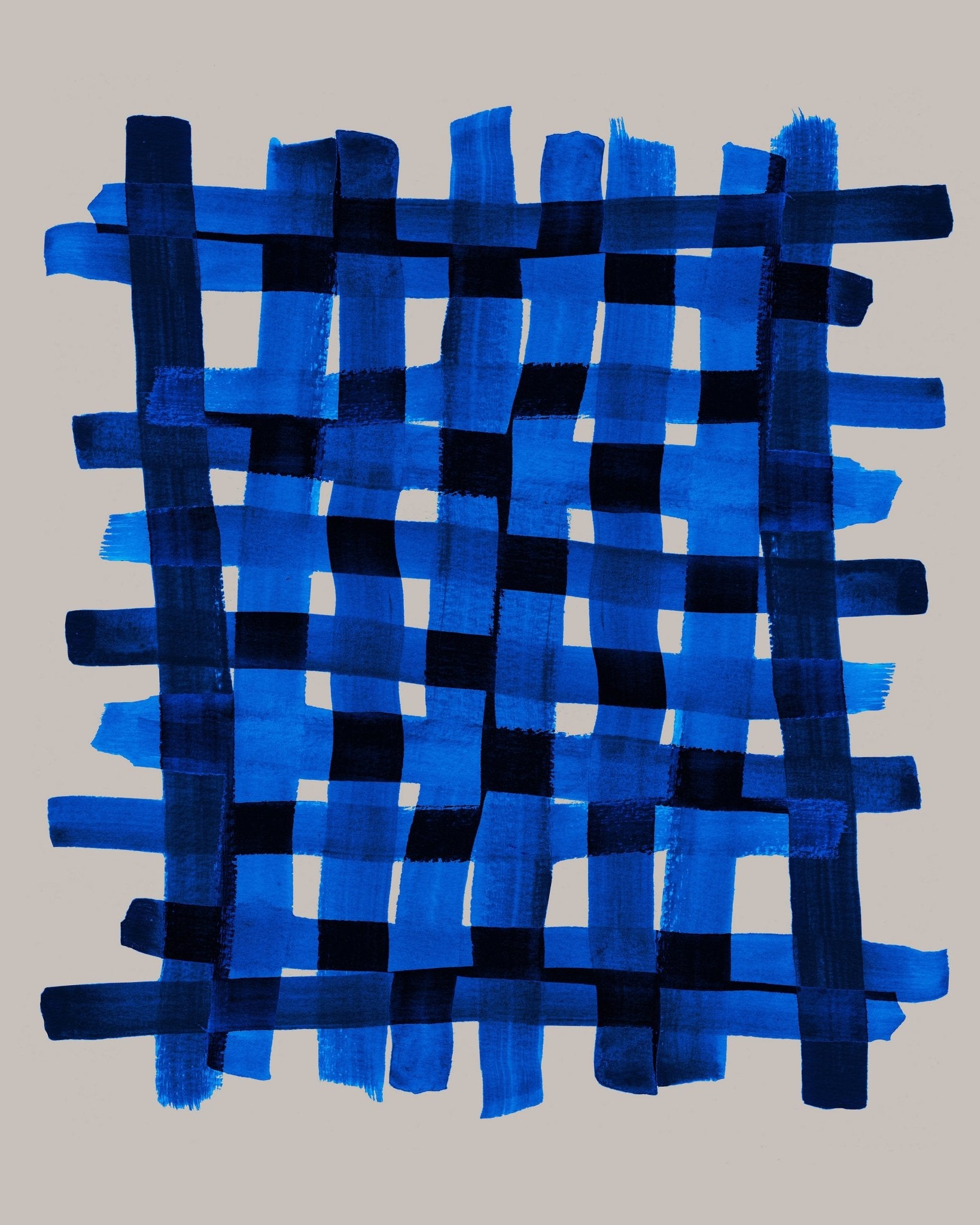 Blue Grid Pattern No1