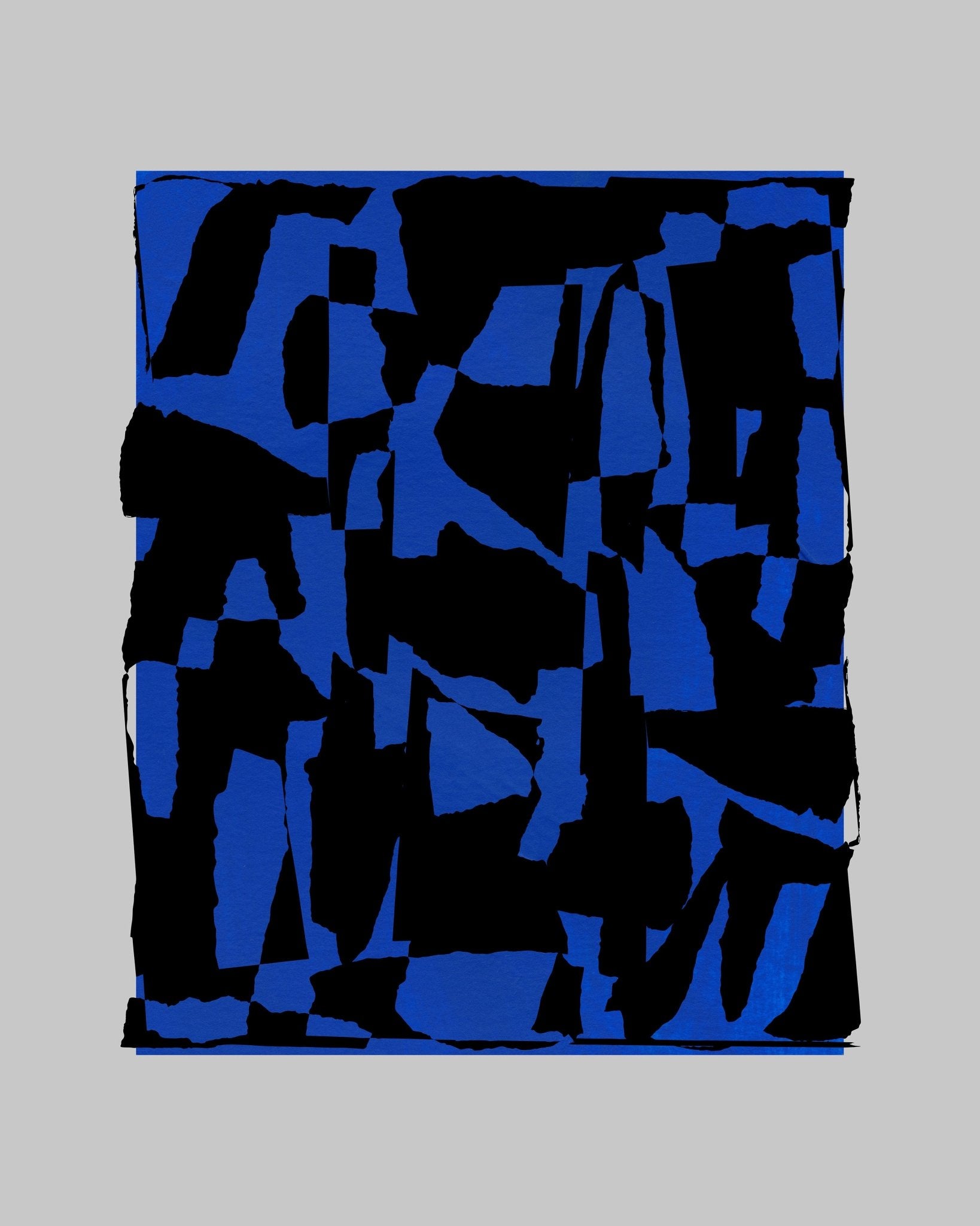 Blue Cut Shapes No1