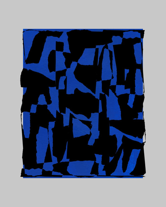 Blue Cut Shapes No1