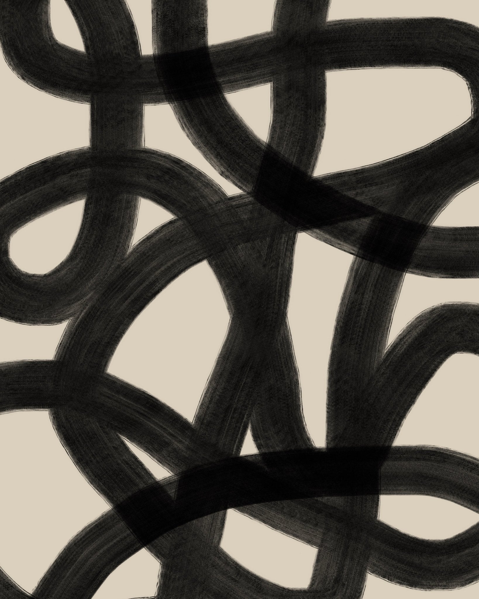 Tangled Black Lines