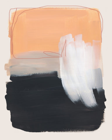 Peach Black Contrast