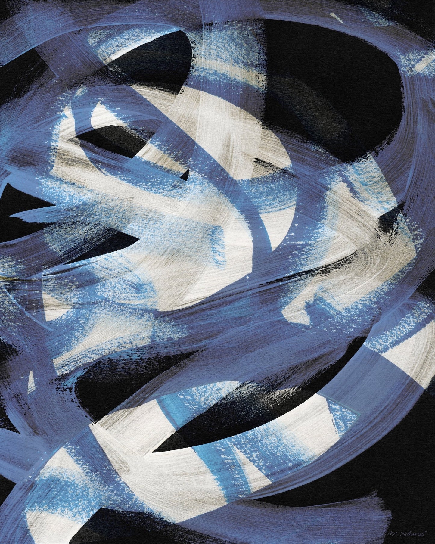 Blue Abstract Motion No1