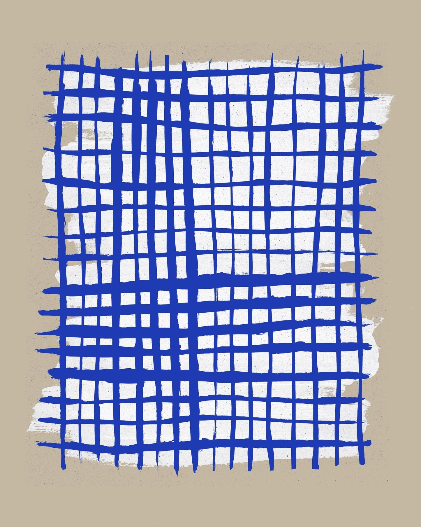 Blue Grid Pattern No2