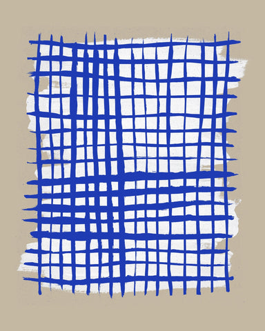 Blue Grid Pattern No2