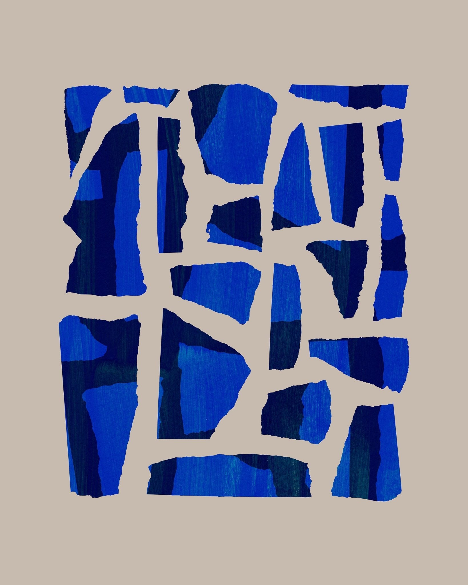 Blue Cutout Blocks