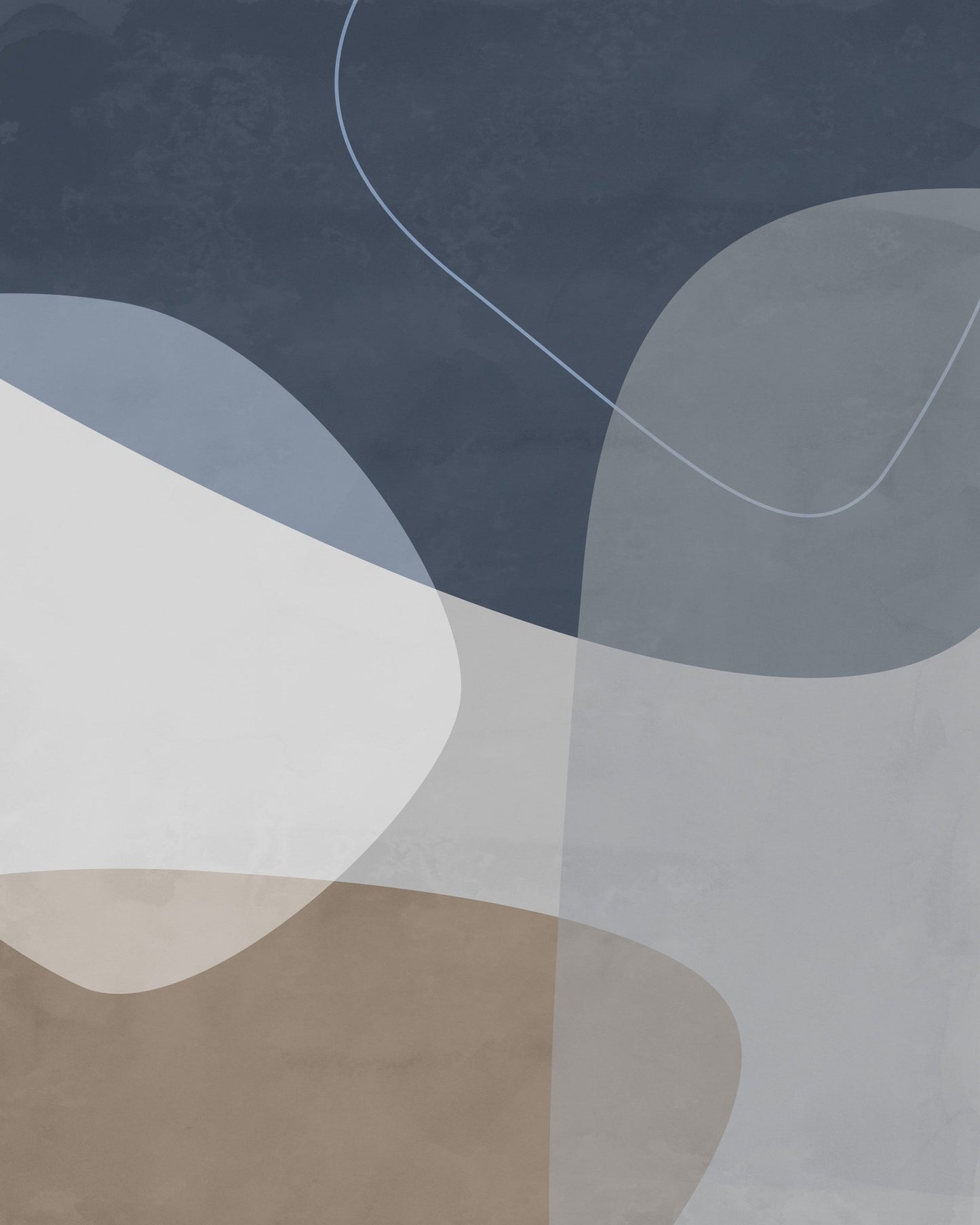 Soft Blue Shapes