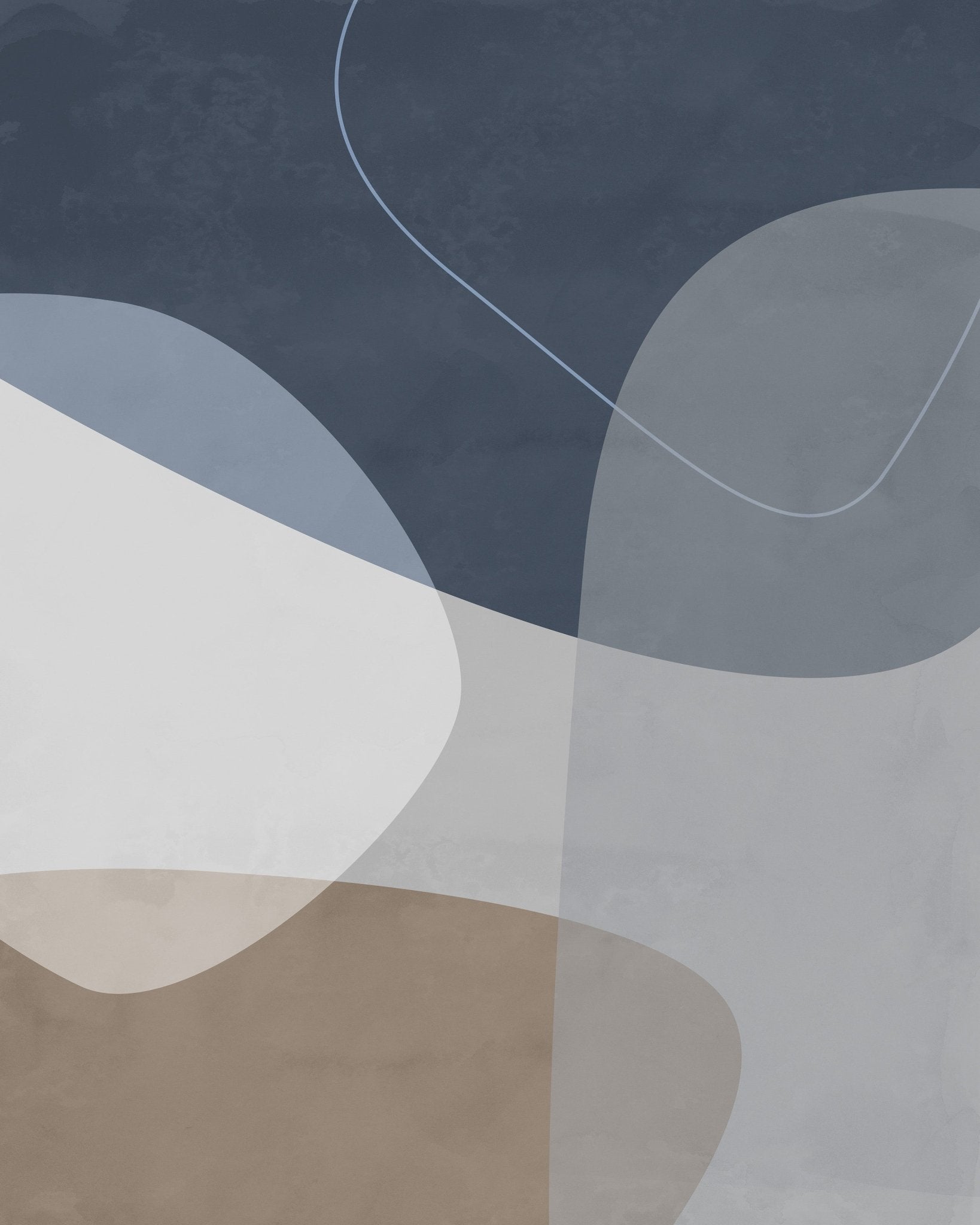 Soft Blue Shapes