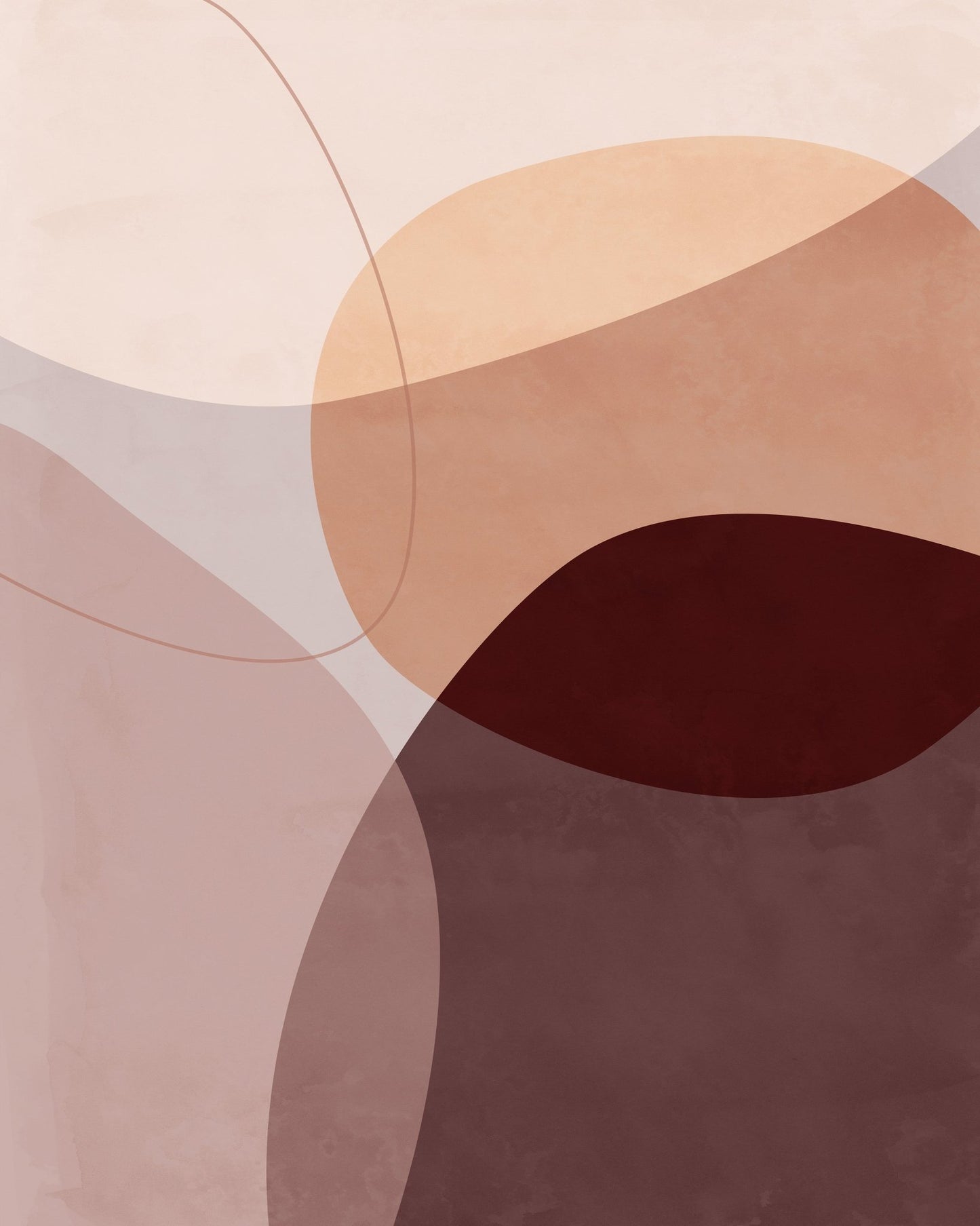 Warm Abstract Shapes No1