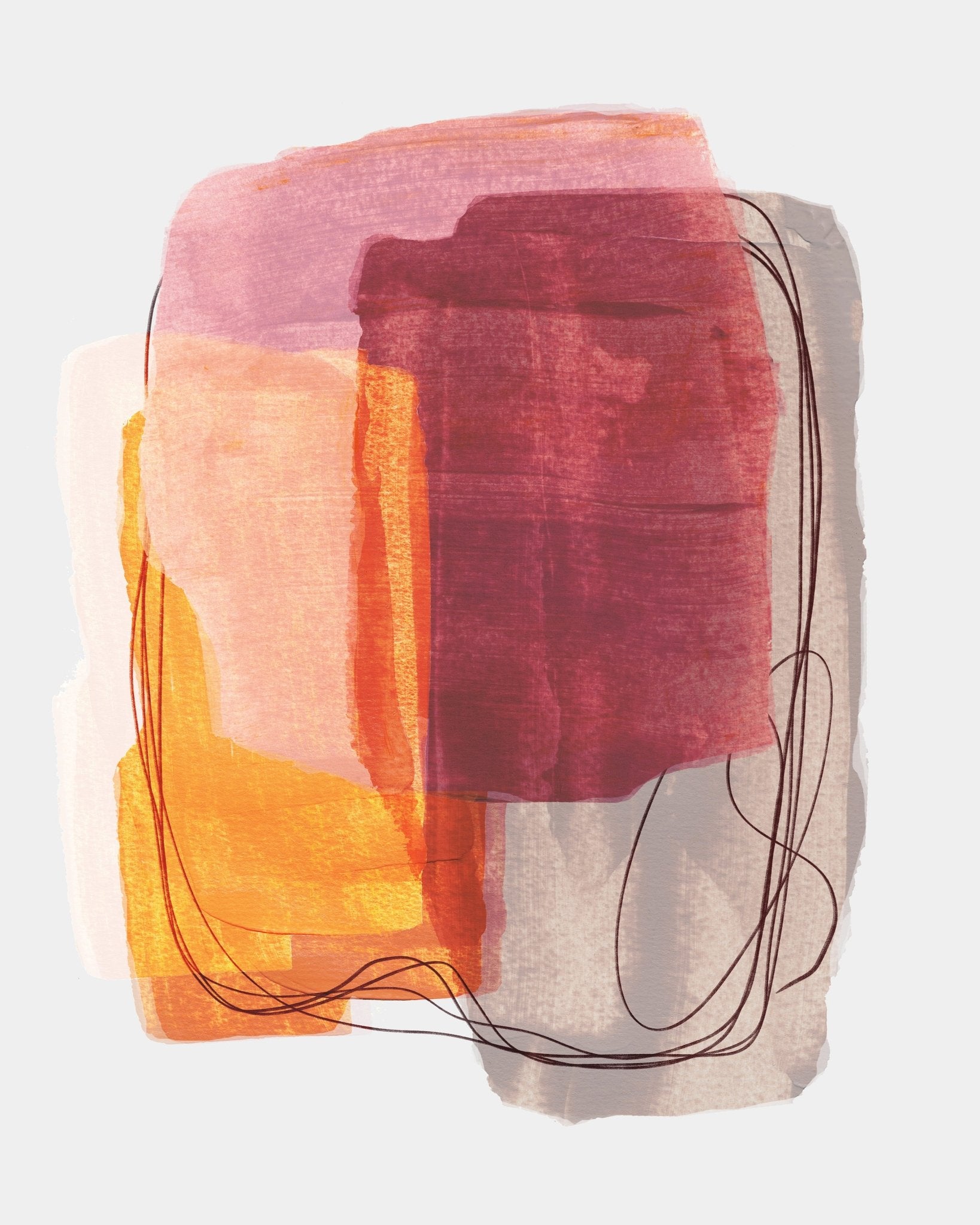 Warm Layered Blocks No1