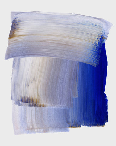 Blue Brush Stroke Layers